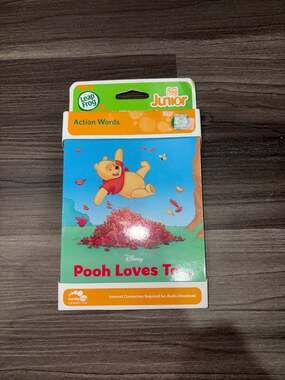 LeapFrog Tag Junior Book Disney Winnie the Pooh Loves To… Action Words Ages 1-4